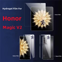 HD Screen Protector For Honor Magic V2 Clear Hydrogel Film For Honor Magic V2 Clear TPU Protective Film Full Cover Protection