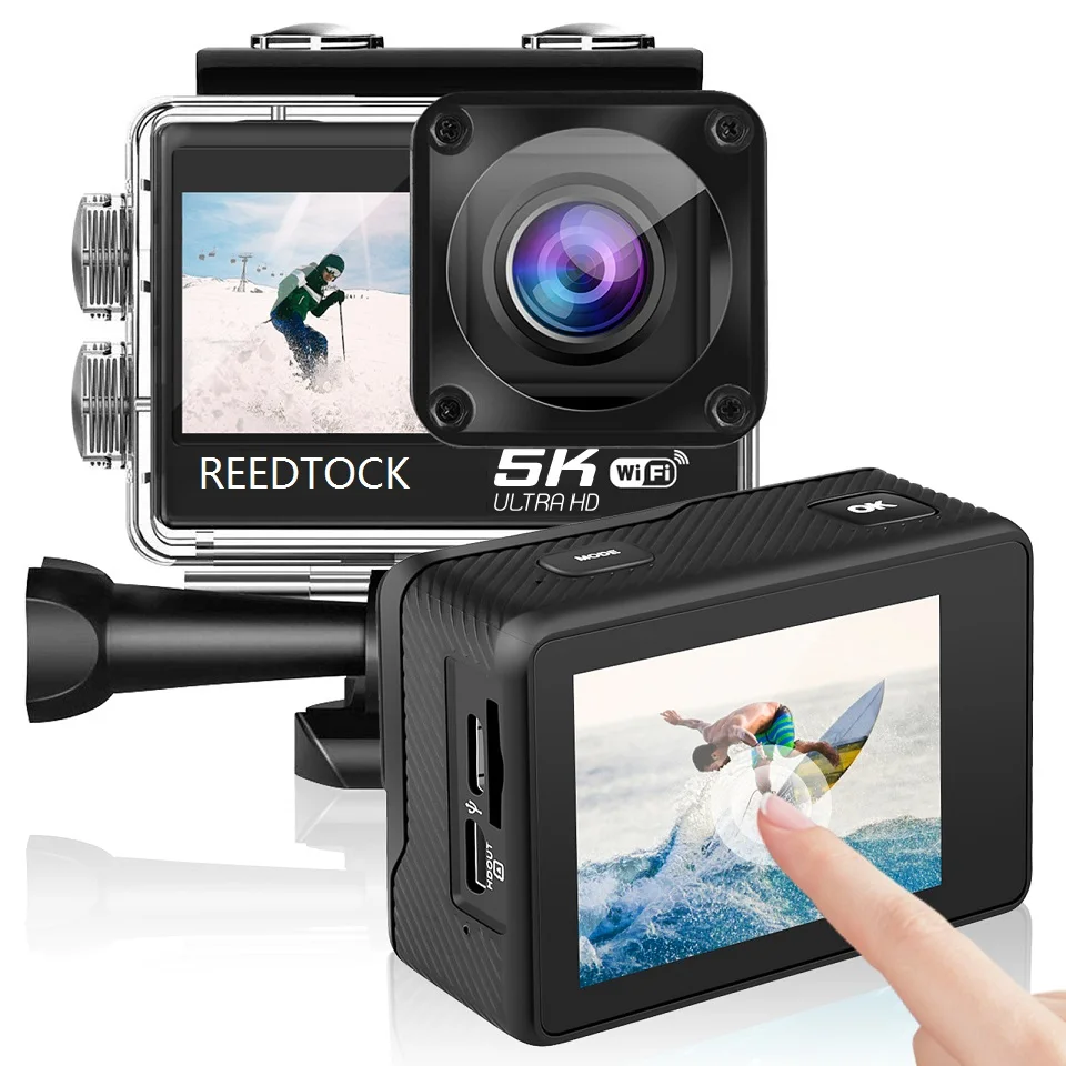 

5K Action Camera 4K 60FPS 24MP 2.0 Touch LCD Anti-shake Dual Screen WiFi Waterproof Remote Control 4X Sport Helmet Camera