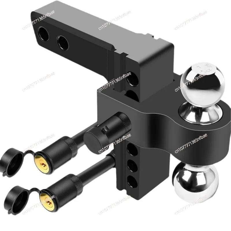 Strong tensile force, adjustable aluminum alloy trailer arm 6 inches with latch lock, double-ended trailer trailer arm