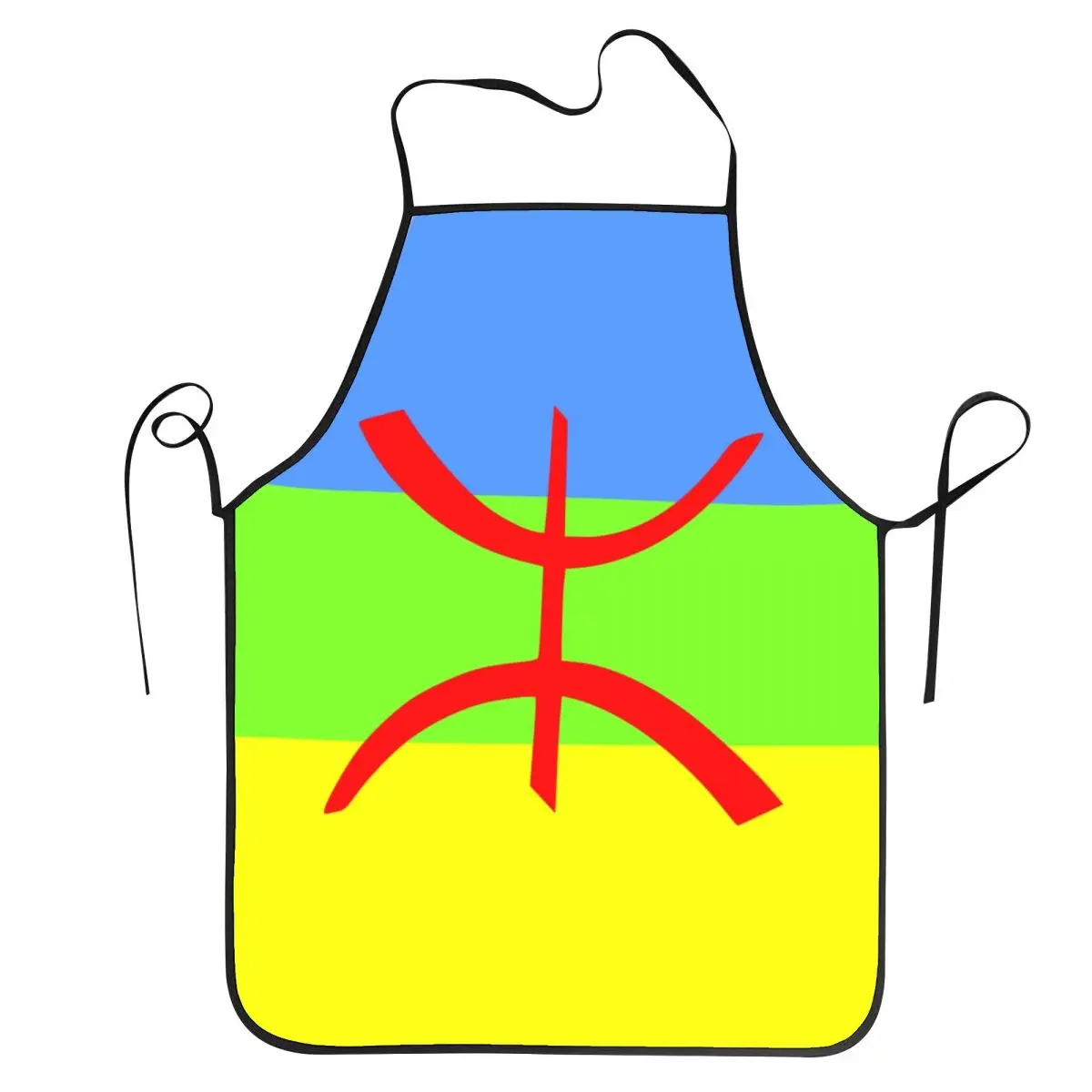 

Funny Flag Of Amazigh Bib Apron Men Women Unisex Kitchen Chef Berber Tifinagh Proud Tablier Cuisine for Cooking Baking Painting