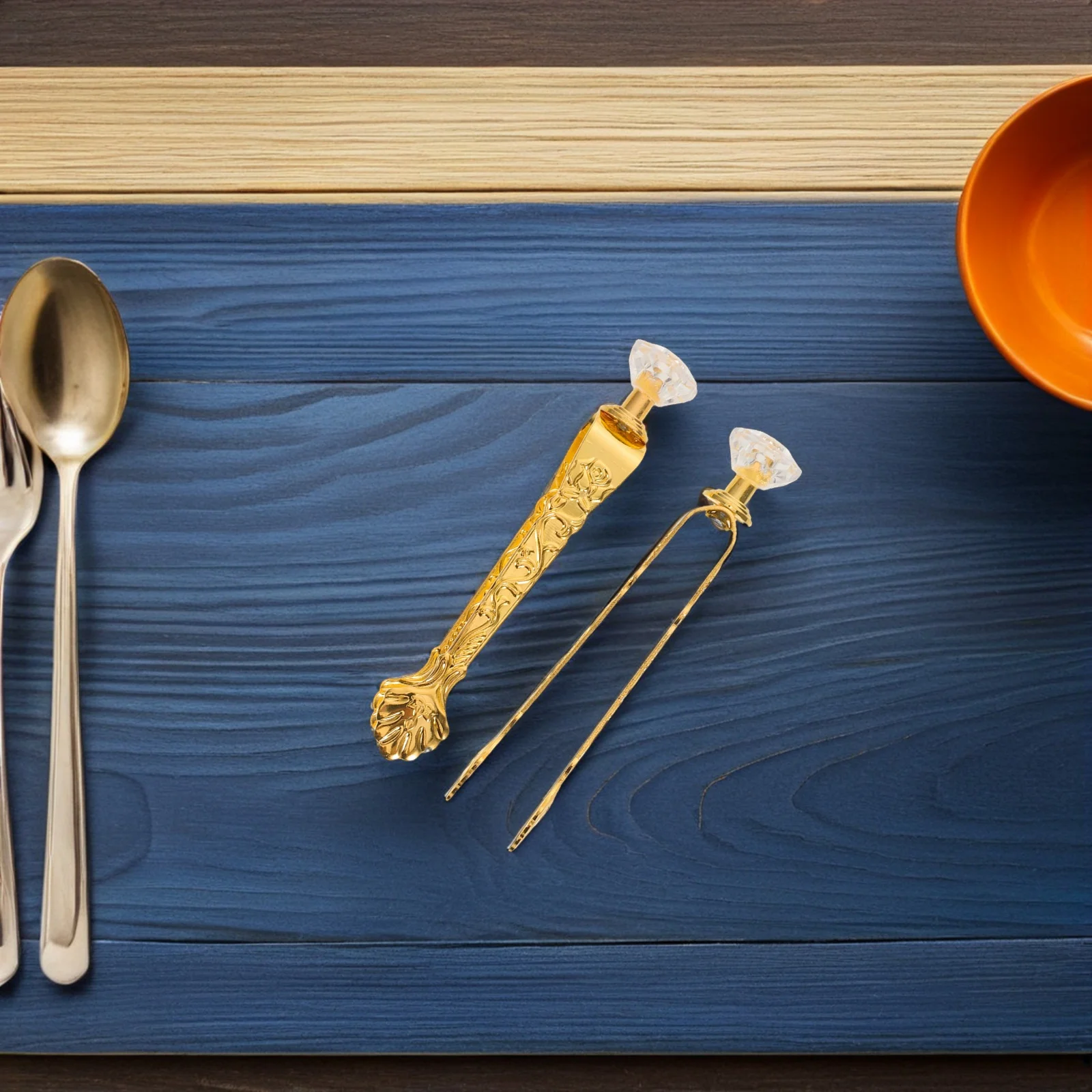 

5Pcs Incense Burner Charcoal Tongs - Stylish Engraved Metal Clips for Safe Burning Rituals - Essential Incense Handling Tools