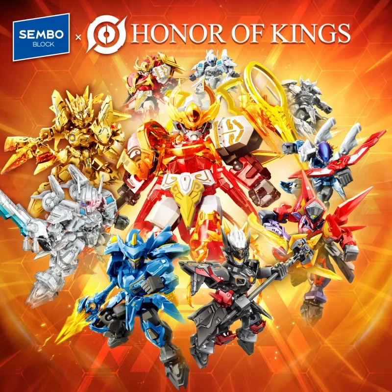 SEMBO BLOCK Mecha Assembly Building Blocks Robot Model Bricks Blind Box Collectible Ornaments Birthday/Holiday Gifts DIY Toys