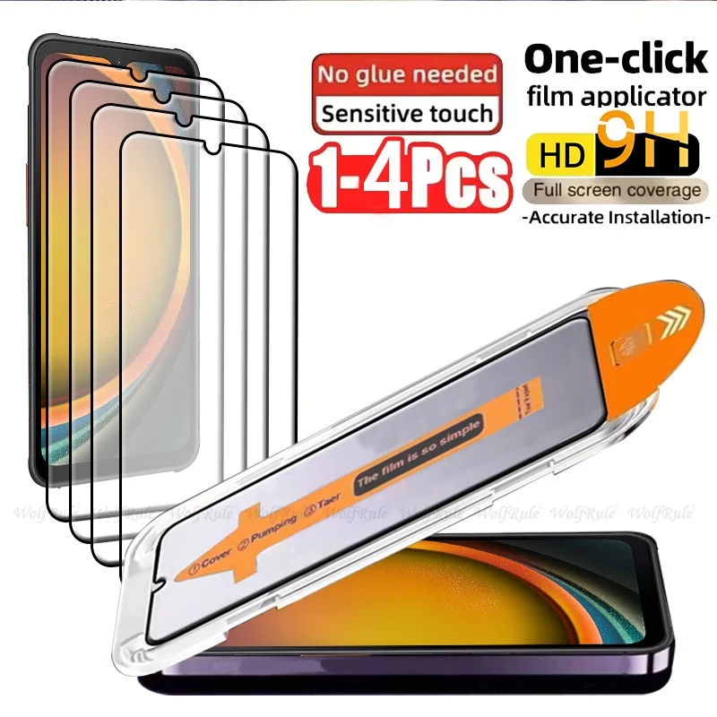 1-4pcs For Samsung XCover 7 Glass Samsung Galaxy XCover 7 Tempered Glass Full Glue Dust Free Screen Protector Samsung XCover 7