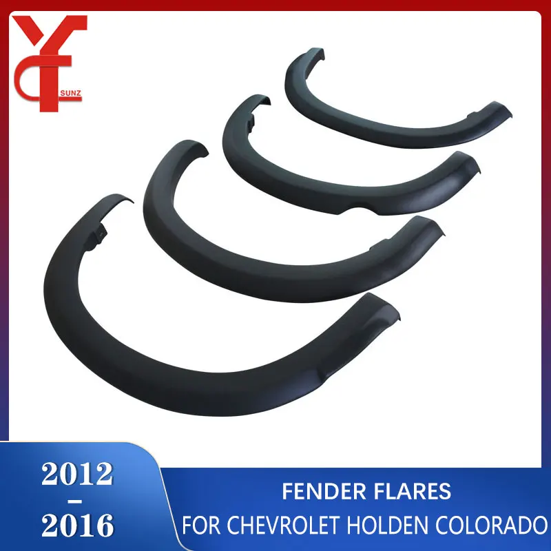 Fender Flares Double Cab Wheel Arch Mudgurds For Chevrolet Holden Colorado 2012 2013 2014 2015 2016 Accessories car styling