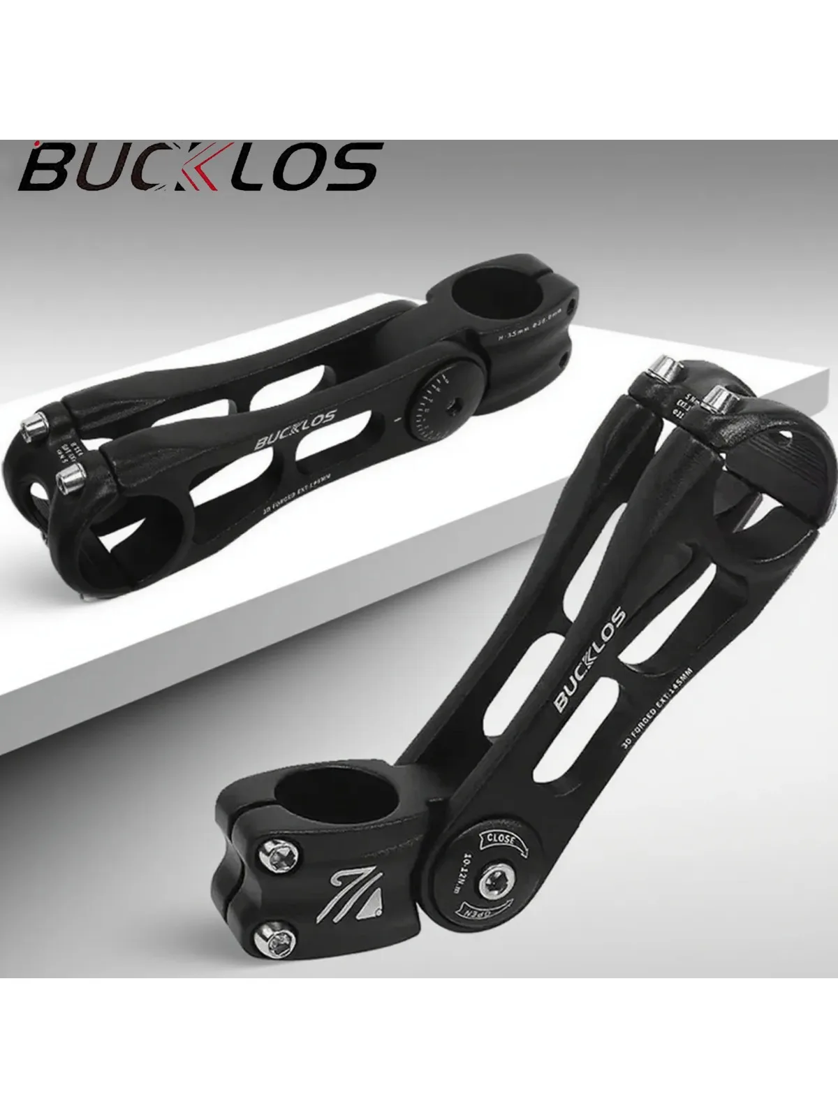 AliExpress BUCKLOS Adjustable Bicycle Stem MTB Bike ±80 Degree Bike Handlebar Table 90/110/130/145mm Aluminum Alloy Cycling Bar Power Part