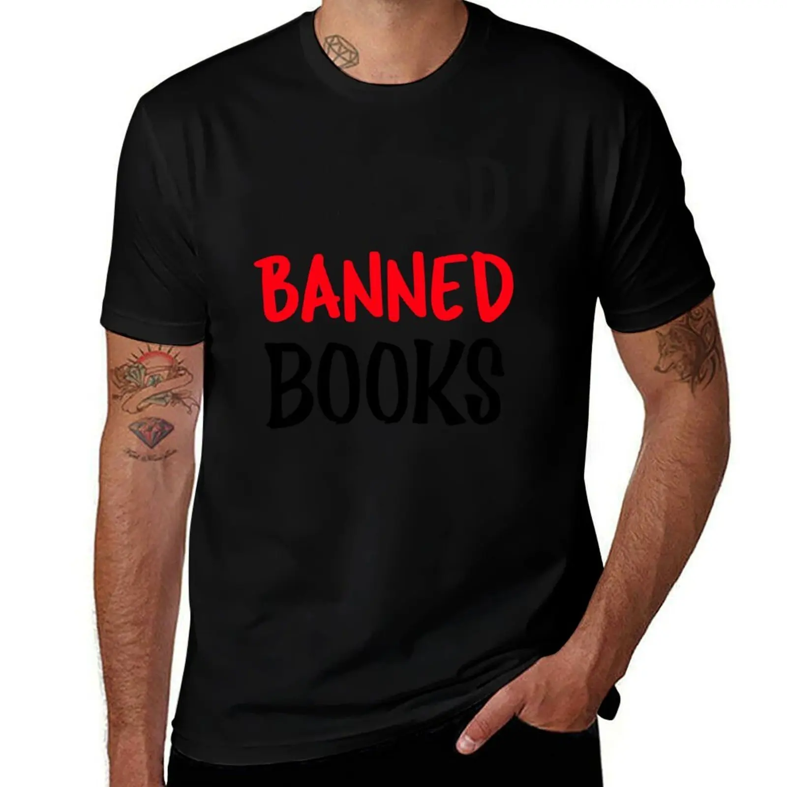 I Read Banned Books T-Shirt All Match Print Short Sleeve Top T-Shirt