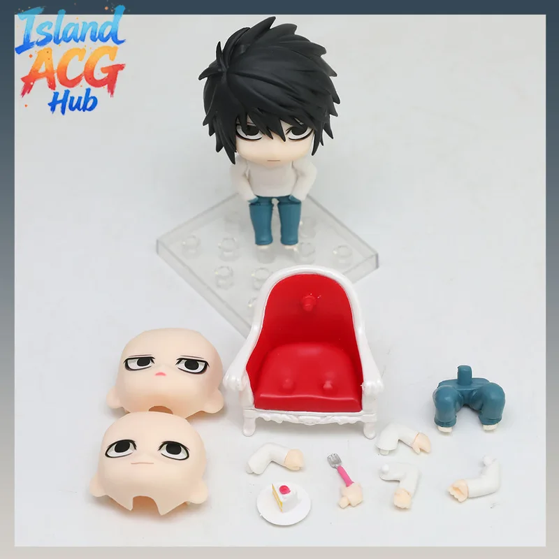 

10cm Q Version Death Note Figure Yagami Light L Lawliet PVC Model Collectible Statue Toy Kids Gift Decor