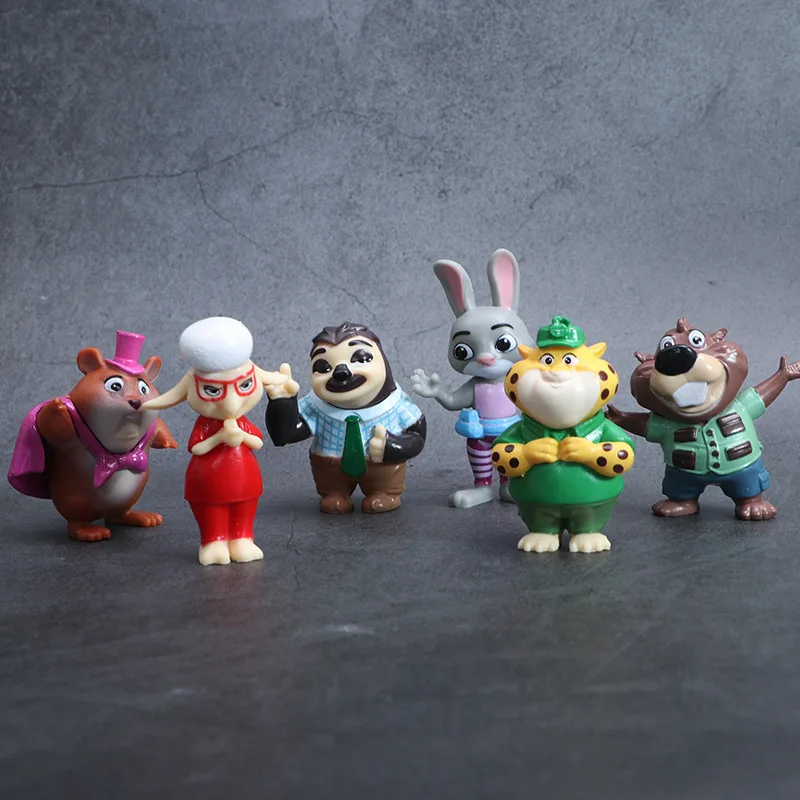 2026年新セット ズートピア2 アクションフィギュア おもちゃ ジュディ・ラビット ニック・フォックス シリーズ アニメ フィギュア ファン 誕生日プレゼント 12個