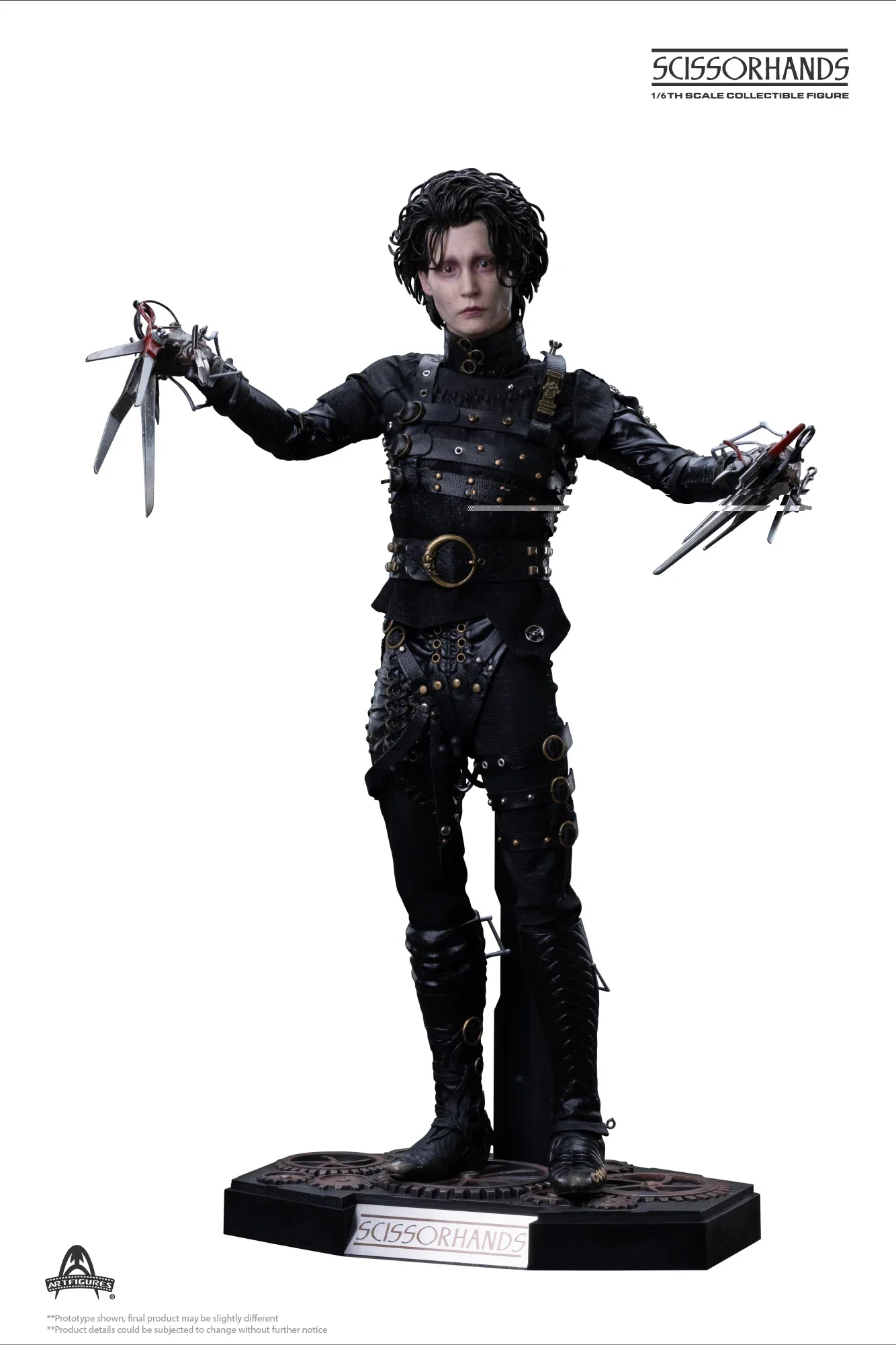 Hot Toys  Art Figures Af029 1/6 Men Soldier Scissorhands Edward Johnny Depp Dolls Full Doll Set 12'' Movable Body Collection Toy