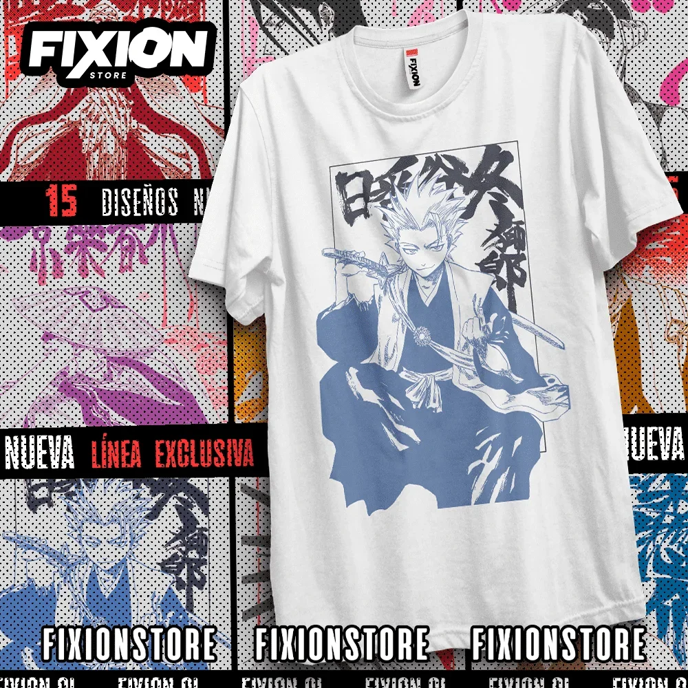 Manga T-shirt Bleach Colección Capitanes – Escuadron #10 Anime Tee