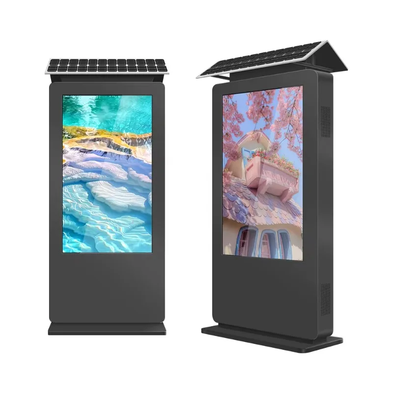 Customized double-sided rotating solar advertising signs