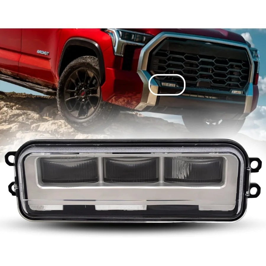 

Replacement LED Fog Light Assembly with Bulb for Toyota Sequoia 20232025 and Tundra 20222024 Compatible with 2024 Tacoma Right