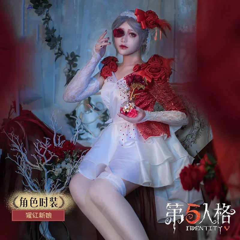 Game Identity V Red Blood Bride Perfumer Vera Nair Cosplay Costume Women Fancy Dress Halloween Christmas Party Outfits Uniform M