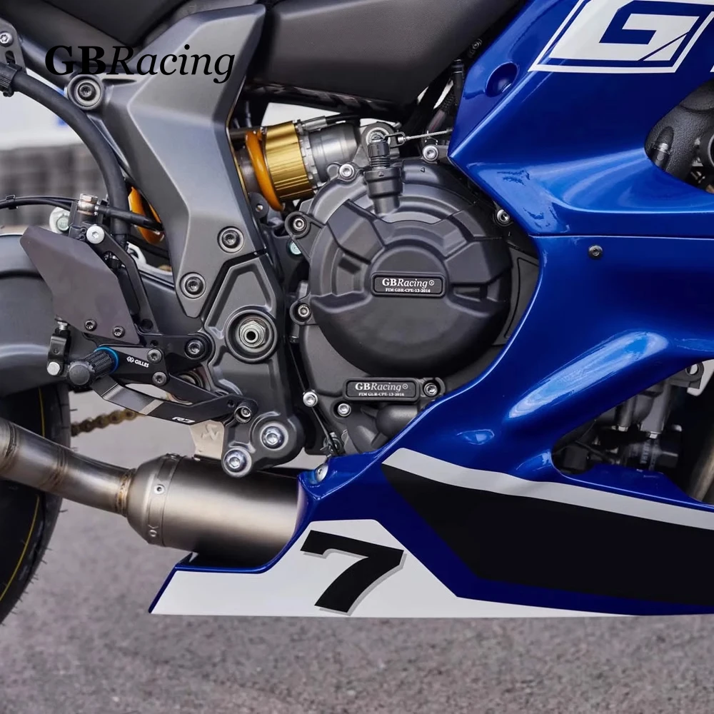 YZF-R7 2022-2024 GBRacing Engine Protect Cover For YAMAHA R7 Motorcycle Clutch Pulse Protection Cover Accessories