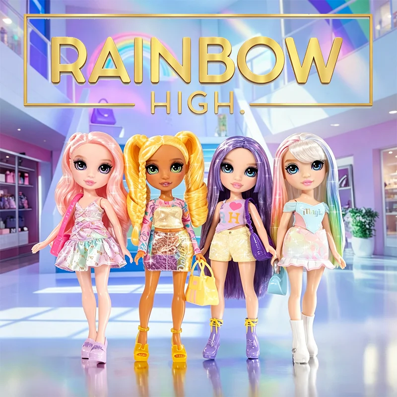 Original Rainbow High My Fashion Style 11 In Dress Up Doll Statement Outfit Stylish Handbag Glass Eyes Pink Hair Girl Gifts Toys