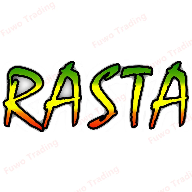 Fashion Car Stickers Vintage Rasta License Plate ONE LOVE Vinyl Decal Window Motorcycle Camper Bumper Helmet Truck Laptop PVC