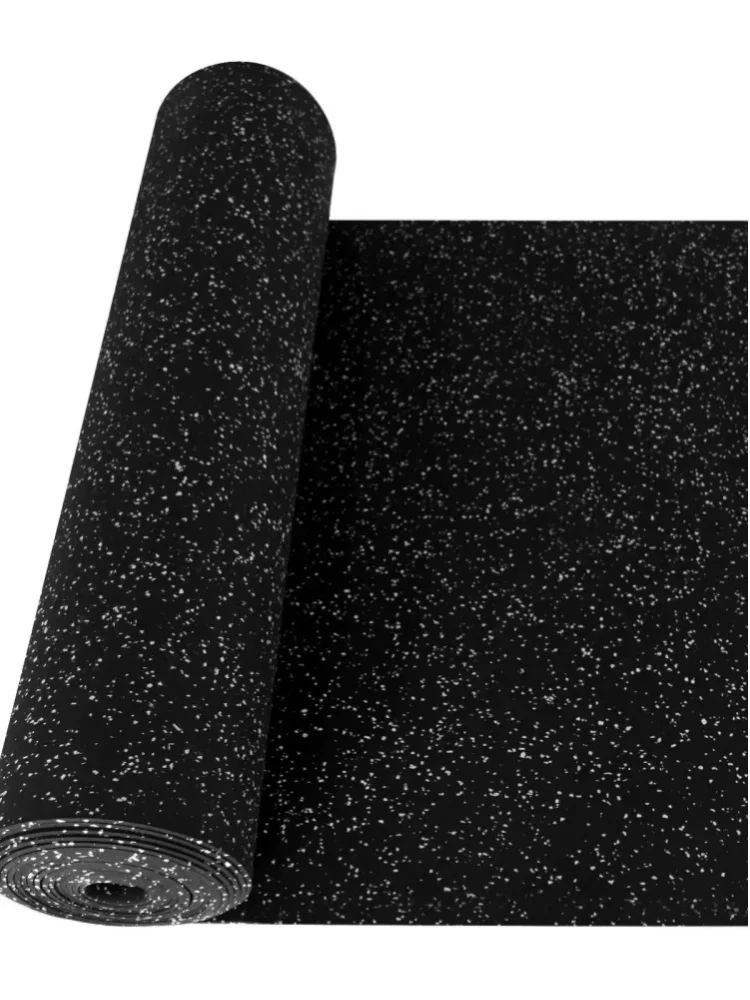 Gymnastikmatte Bodenschutzmatte für Fitnessgeräte, 6 mm Gummimatte Rutschfest, Schall- & Stoßdämpfend, Trainingsmatte für Laufband Crosstrainer Hantelbank Heimtrainer, Antivibrationsmatte für