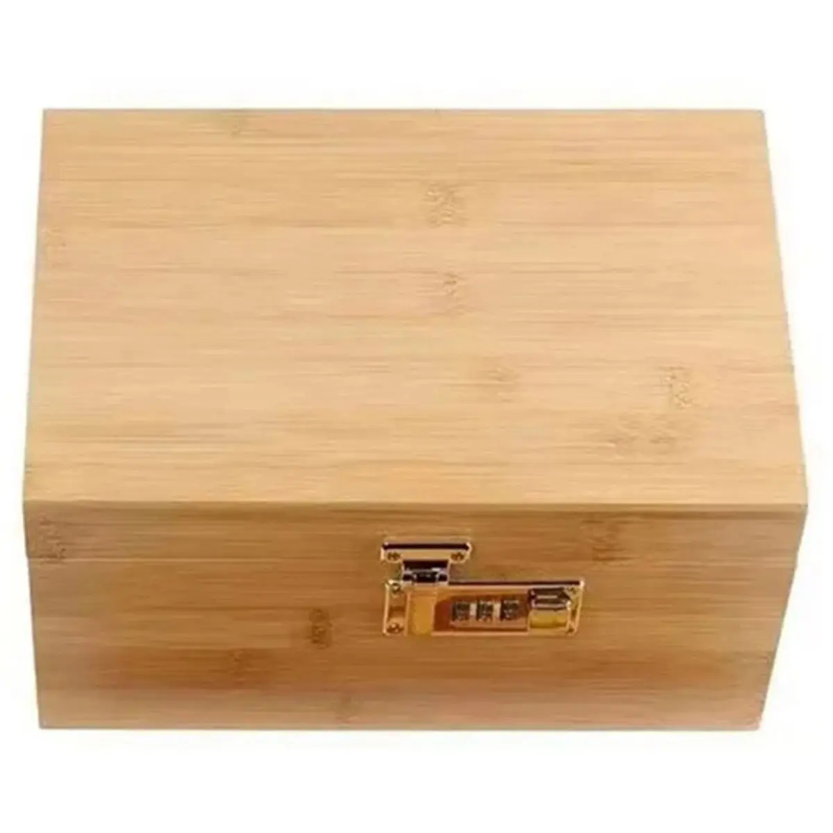 2026 Trend Exquisite Wood Storage Box with Compartments Storage Box with Combination Lock - Home Decor, Storage, and Gift-Worthy