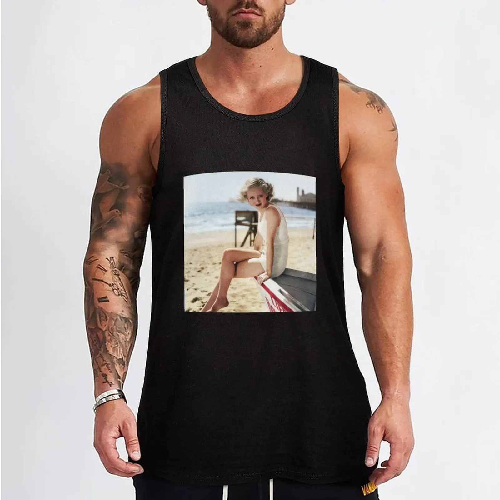 Bette D Tank Top clothing men bodybuilding men clothes T-shirt sports vests for men