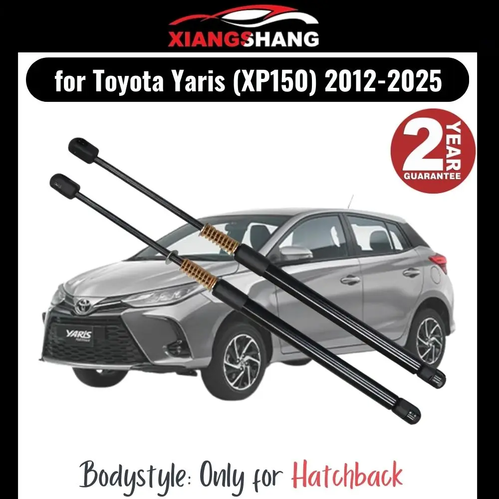 2pcs Rear Pop out Auto Open With Die Springs Damper Trunk for Toyota Yaris (XP150) Hatchback 2012-2025 Tailgate Gas Struts