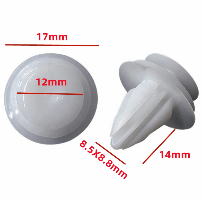Retenue de panneau de garniture de porte automatique, clips de retenue en nylon, attache de rivet de voiture, trou de 8.5mm, D01, 20 pièces