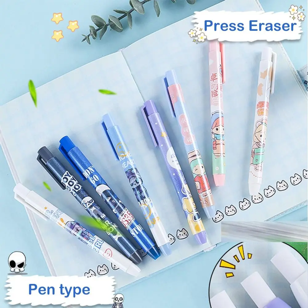 Retractable Pushable Eraser Student Drawing Design Office Eraser No Crumbs Do Not Leave A Mark Creative Push Type