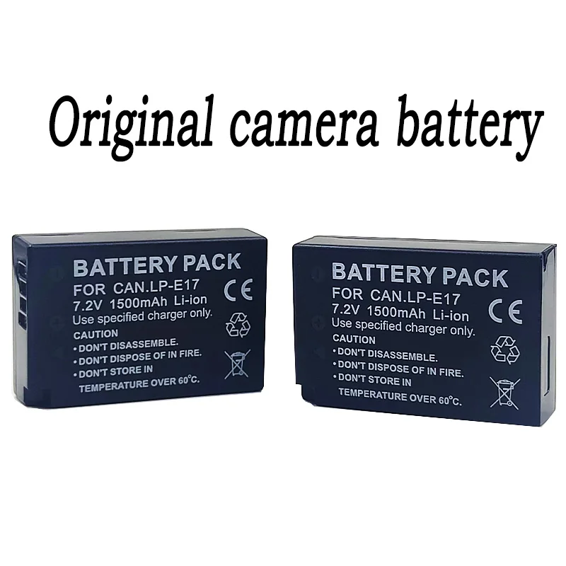 1500mAh LP-E17 LPE17 LP E17 Camera Battery+ for Canon EOS R8 RP 200D 250D M3 M5 M6 750D 760D T6s