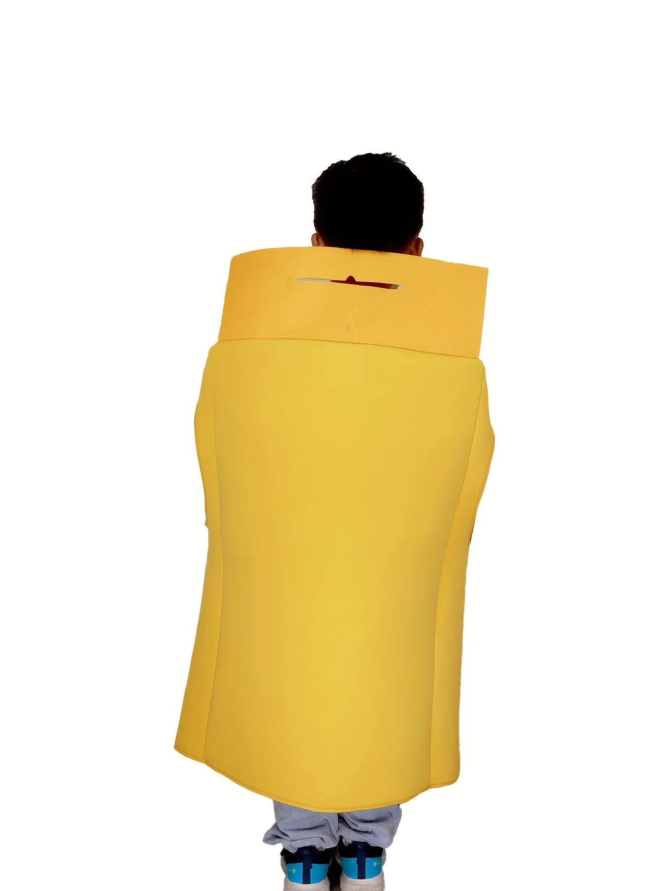 Yellow Crayon box shaped sponge dress up costume cute cartoon carnival party Halloween Christmas campus performance costume