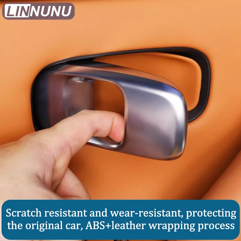Linnunu Fit for Leapmotor C10 2025 2024 2026 Car Interior Door Handle Bowl Cover Decorative Sticker Automotive Interior Supplies