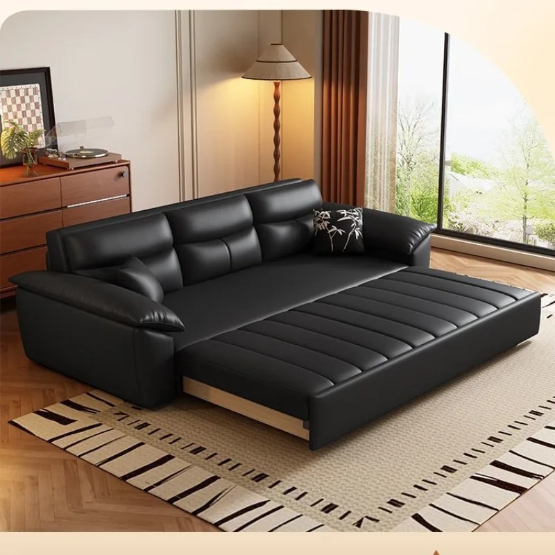 Piano key sofa bed, multi-functional dual-purpose storage folding sofa