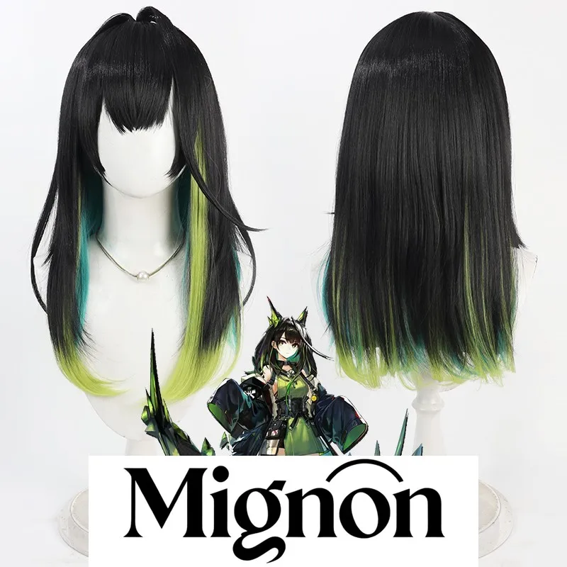 Arknights Summon Mon3tr cosplay wig M3 multi-color gradient scalp Halloween gift