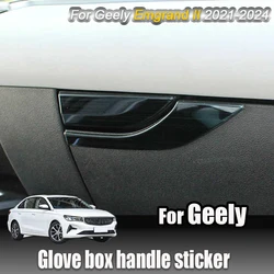 For Geely Emgrand 2021 2022 2023 2024 Glove box handle sticker Front passenger storage box handle sticker Decorative frames