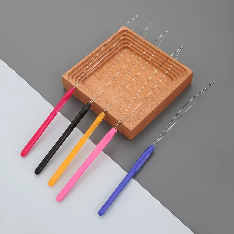 5/10Pcs Tufting Gun Needle Threader Colorful Plastic Handle Thread Threader Cross Embroidery Beading Device For Sewing Tools - Image 2