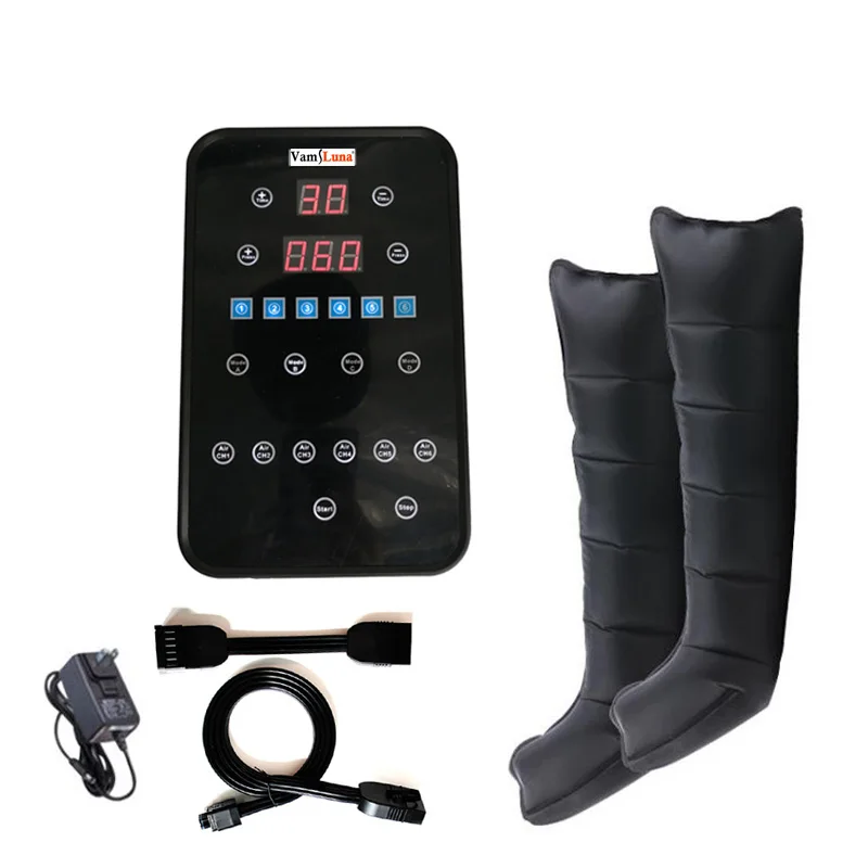 XXL Air Compression Massager With 6 Air Cushion for Abdomen and Leg Massage and   Circulation Pump Wrap Set for Pressure the