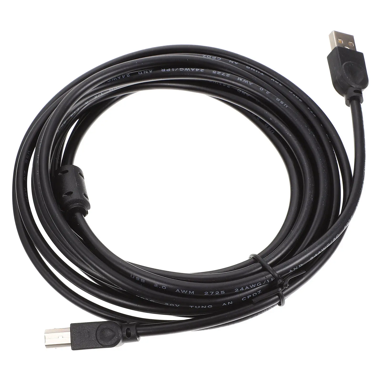 Premium Copper Core USB Printing Cable Plug-and-Play Universal Printer Cable No Driver Needed Clear Print Output for Office