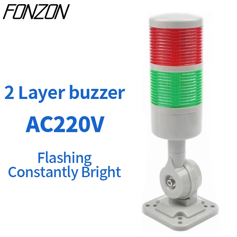 Led Signaaltoren Stack Lights CNC Machine DC12-24V AC220V Stabiel Knipperlicht Industriële Signaal Waarschuwingslichten Zoemer
