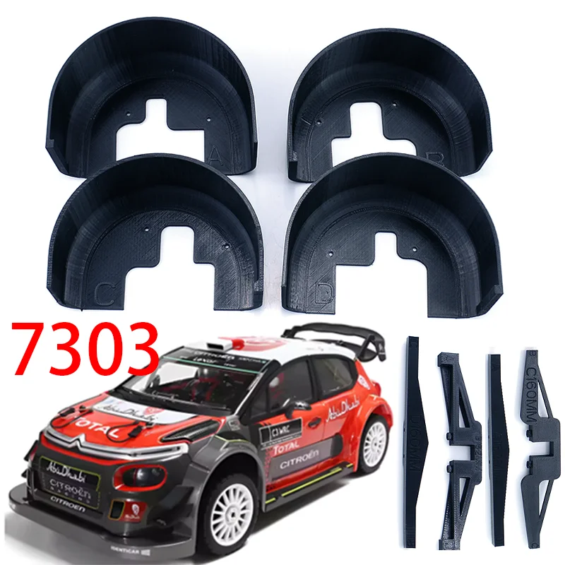 Hyper Go 3D Printing Front and Rear Fenders for 1/7 mjxrc 7303 C3 Remote Control Car Off-road High Speed RC Cars Truck