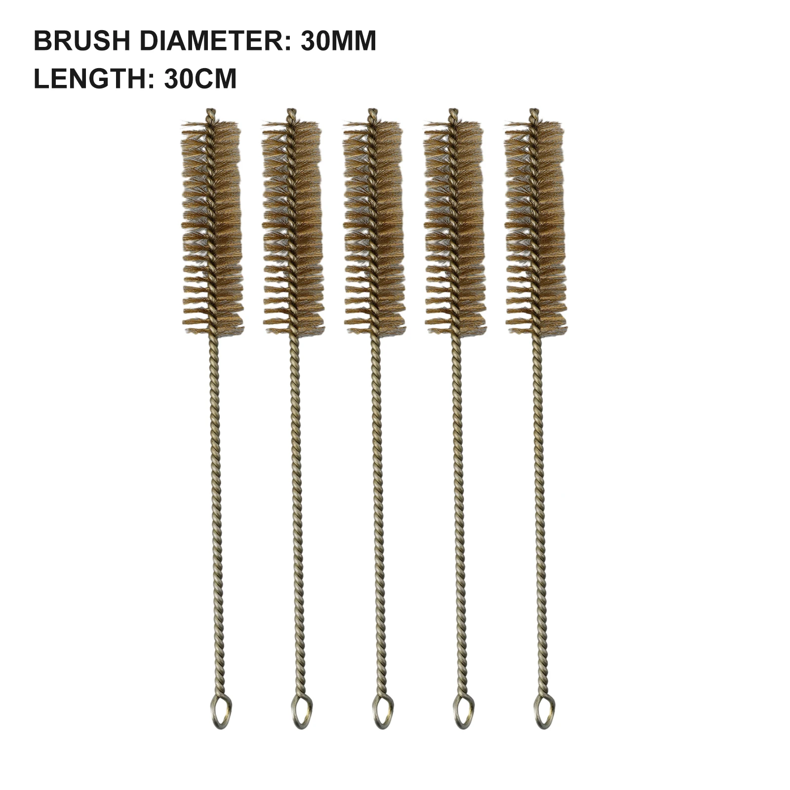 Escova de Cerdas de Fio de Cobre Cilindro de Limpeza de Tubo de Arame Peças de Ferramenta Manual Tubo de Aço 1030 mm Pcs