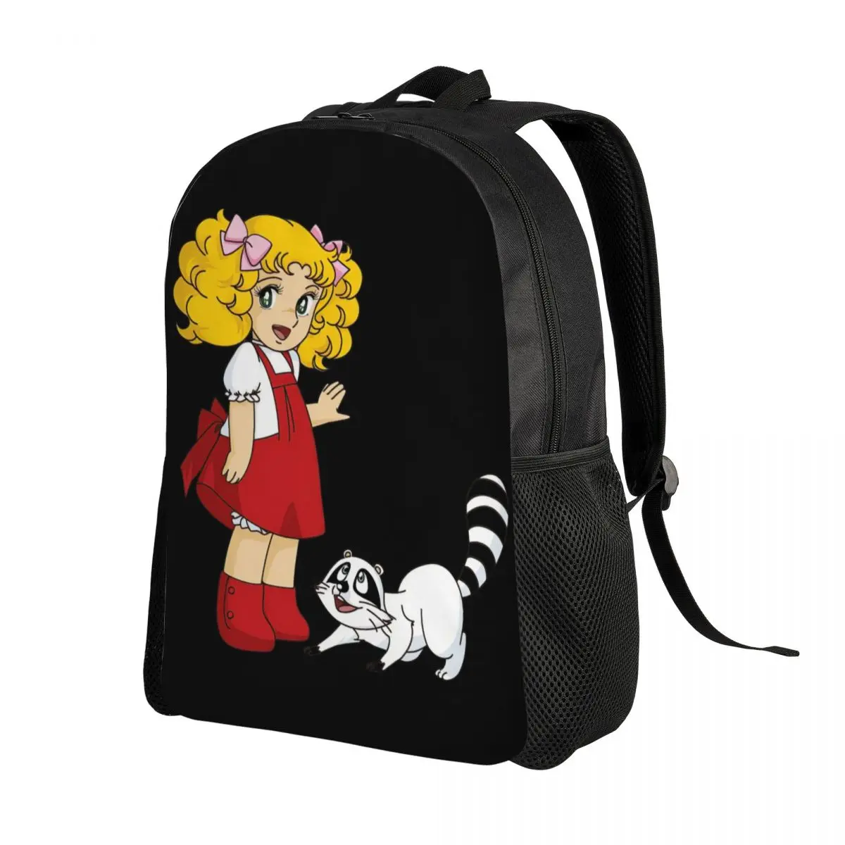 Custom Candy Candy Travel Backpack Men Women School Computer Bookbag Cartoon Anime Manga College Student Daypack Bags