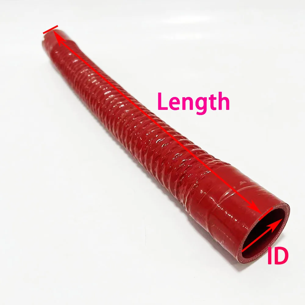 Red Car Silicone Flexible Hose Silicon Intercool Hose Air Intake Pipe Radiator Tube Steel Wire Convoluted Silicone Hose