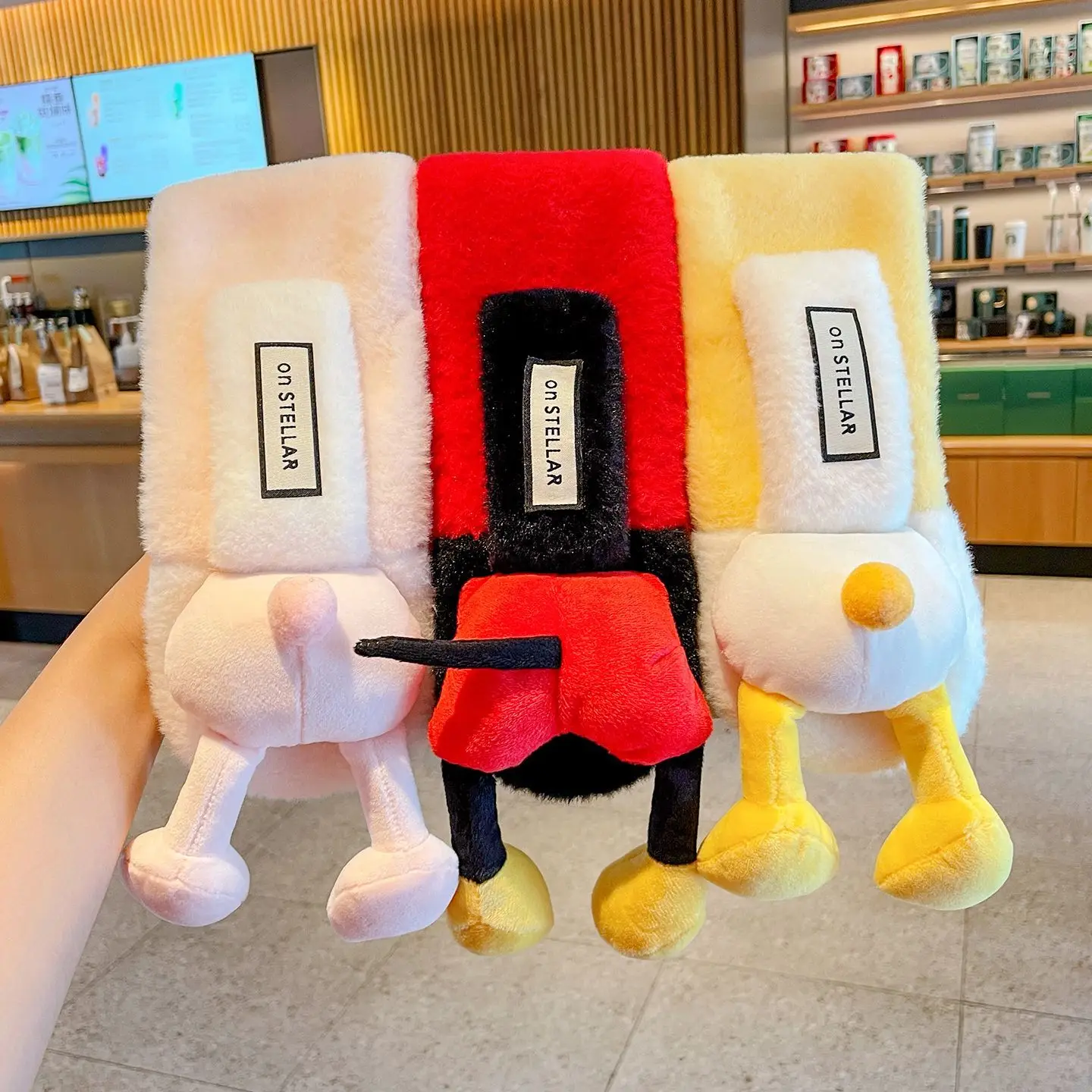 2025 어린이 미키 스카프 겨울 플리스 안감 두꺼운 따뜻한 숄 아기 만화 크로스 스카프 어린이 겨울 선물 미니소