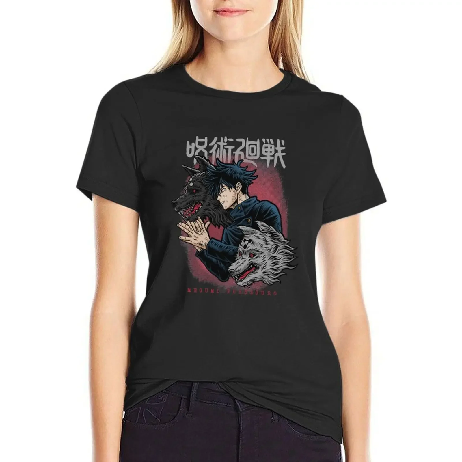 

Megumi Fushiguro Jujutsu T-Shirt funny anime clothes cute clothes spring clothes Women 2025