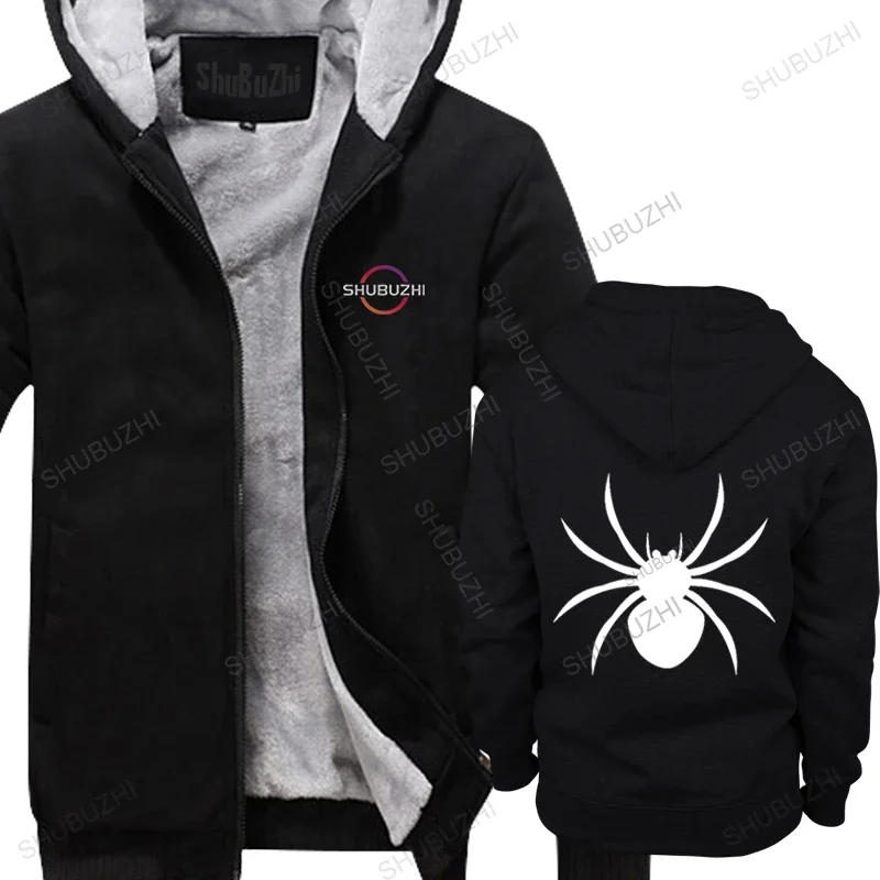 Mens luxury thick hoodies Spider Symbol Sign Shape Men warm coat Basic Style zipper Men Cotton  XS-3XL Clothes For Family