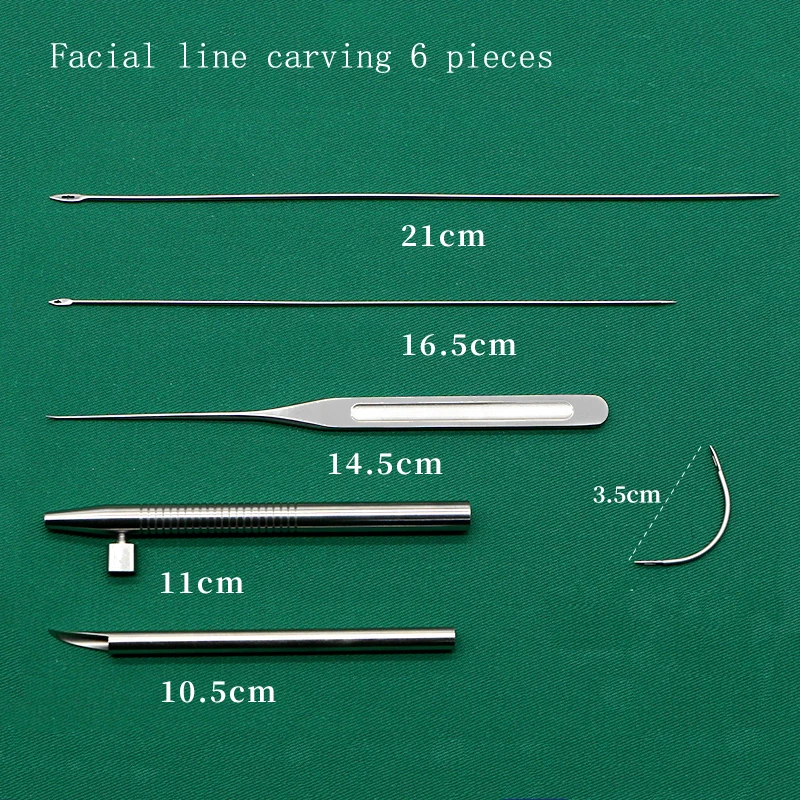 Face tissue puncture guide needle guide needle face lift wire carving large V embedding needle piercing needle skin needle