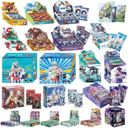 New Genshin Impact Cards Anime TCG Game Collection Pack Booster Box Rare SSR Surrounding Table Toys For Family Children Gift