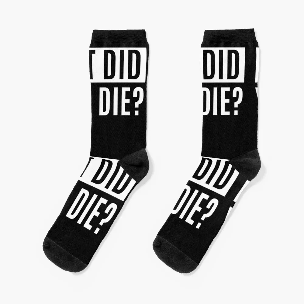 

But Did You Die Socks winter thermal Non-slip retro Lots Men Socks Women's