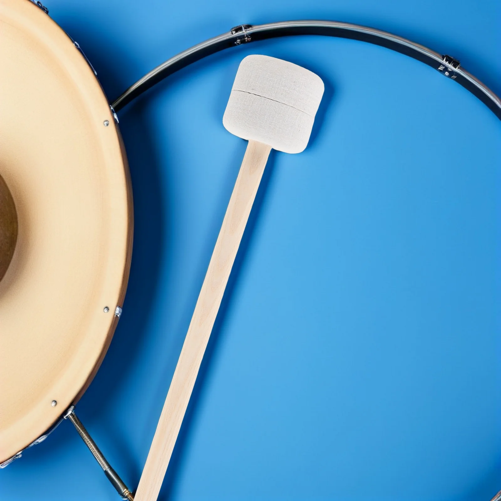 

4Pcs Drum Mallets for Timpani 12.6 Inch Felt Head Percussion Mallets Maple Wood Handle Bass Drum Beater Professional Orchestra