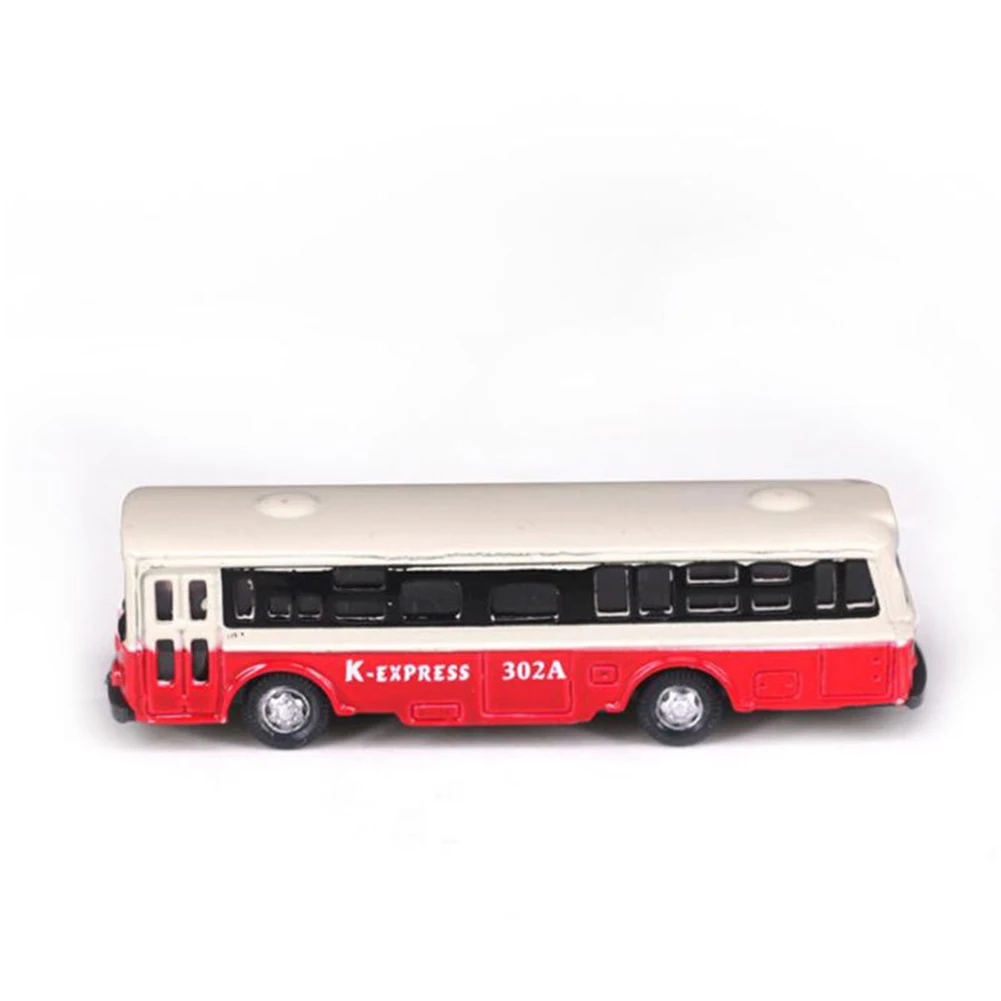 1pcs 1/150 Scale Alloy Bus Model High Simulation Toy Car Model Vehicles City Tour Bus Car Model Toys Gifts For Child Kids Random