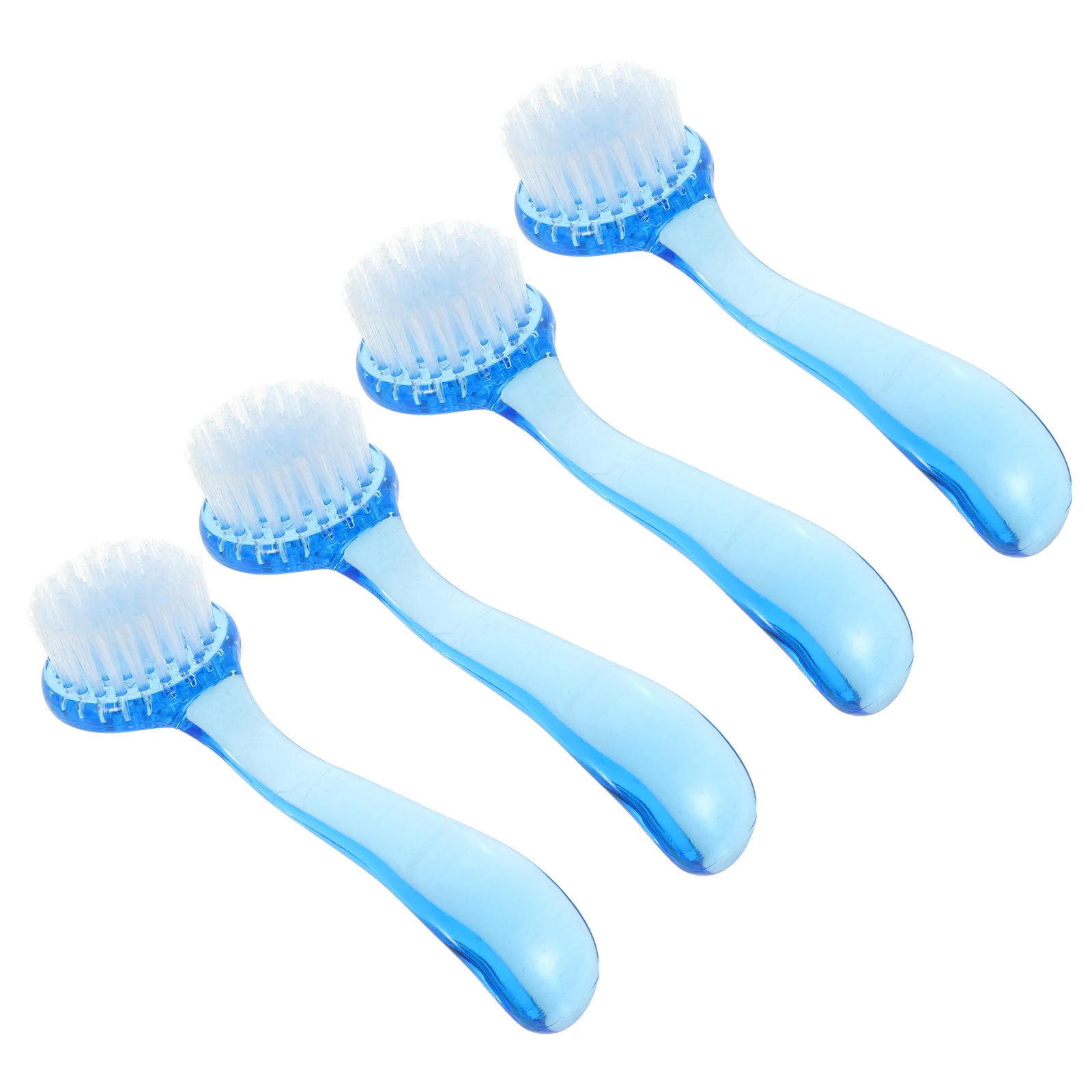 

4pcs Horn Brush For Face Cleaning Deep Pore Cleansing Scrub Brush Exfoliator Ergonomic Handle All Skin Types