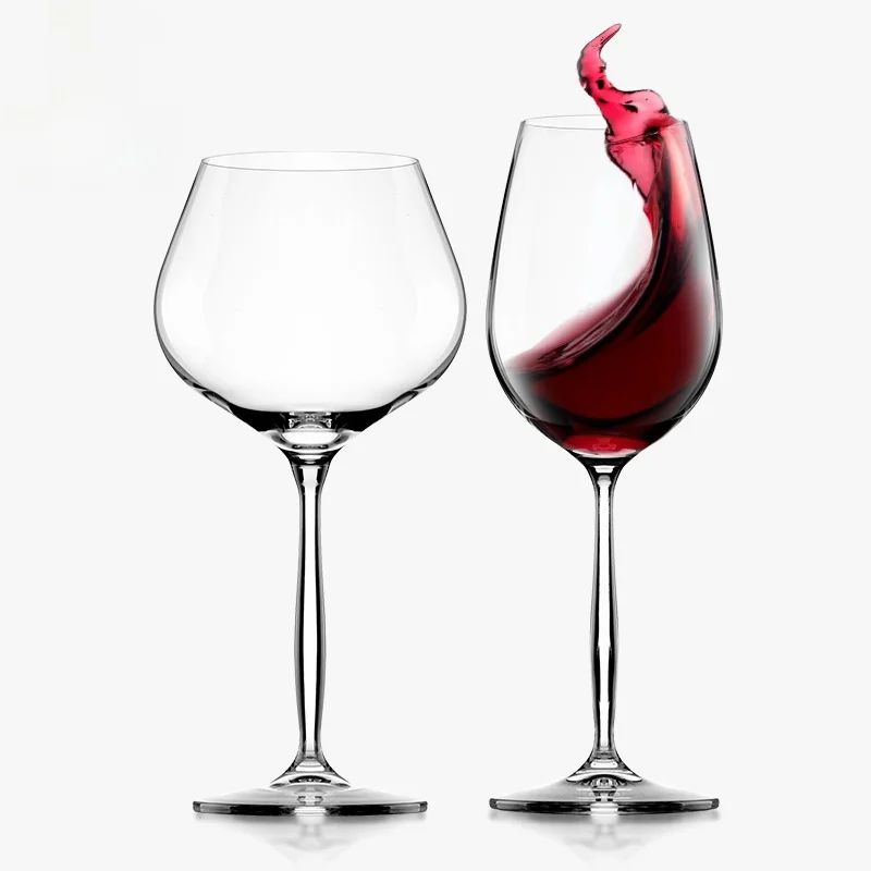 Crystal Glass Cup for Red And Dry White  High Footed Burgundy Bordeaux Style European Vintage  Glasses